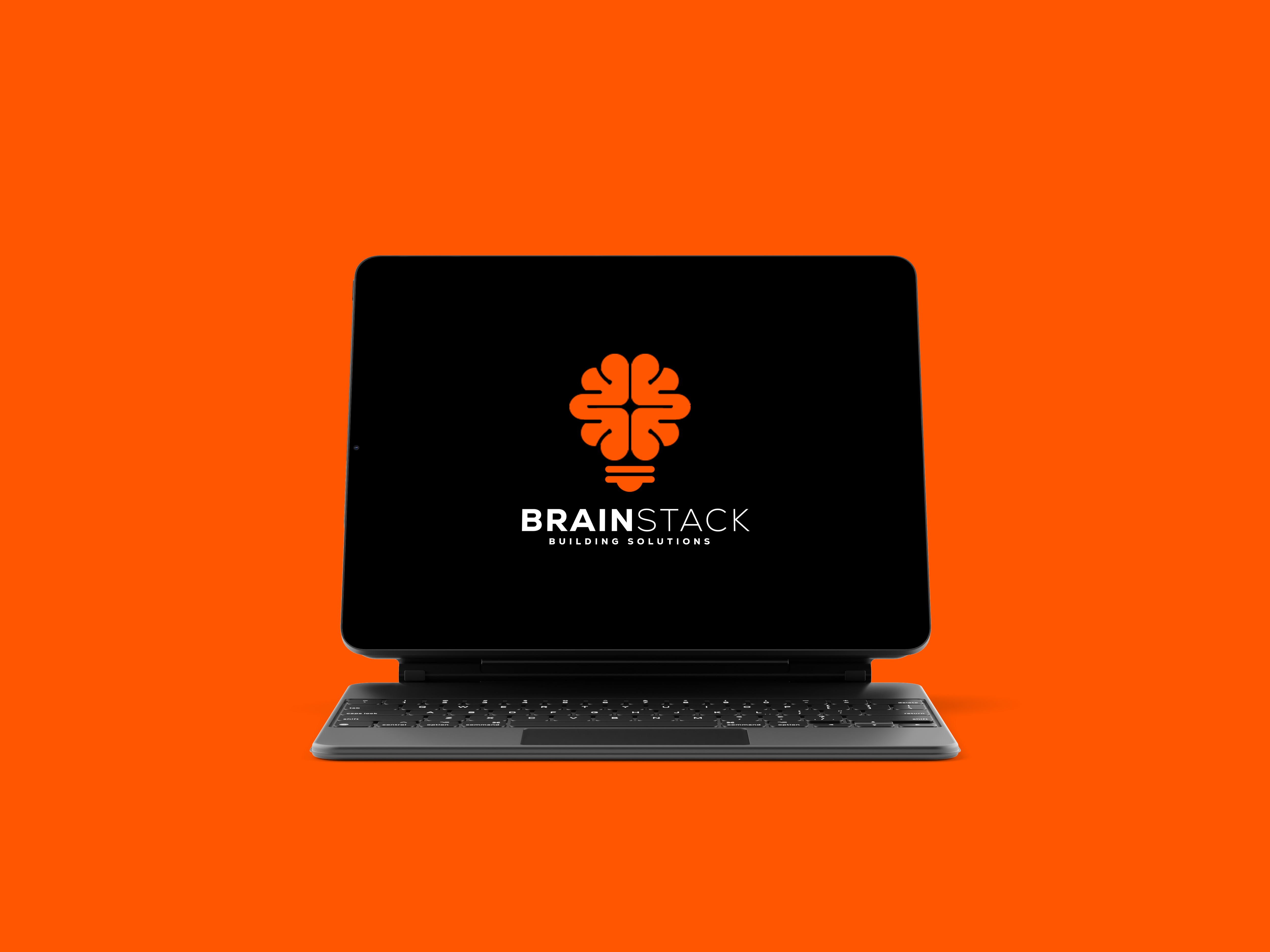 Brain Stack stationery design